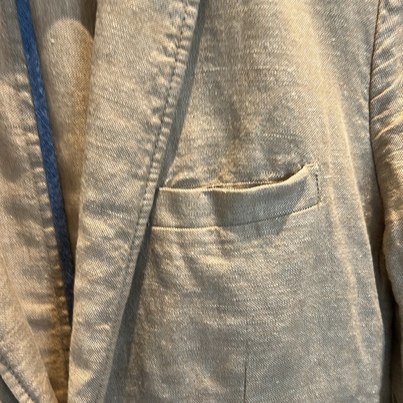 GAP Linen Blend Tan 2 Button Classic 
Lightweight Blazer Women Size XS - Picture 10 of 15